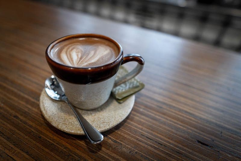 Kaffee mit Latte-Art